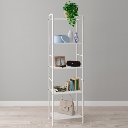 Стеллаж "Валенсия 15" (VALENCIA 15 Shelf rack) (Белый)  45,5 х 30 х 155,5 см