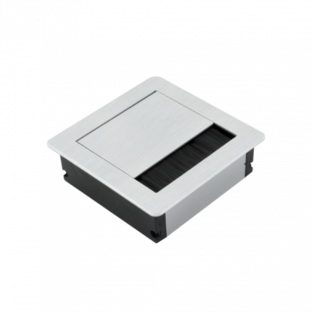 Пропуск для кабеля AQ PASS 80*80 алюминий брашированный