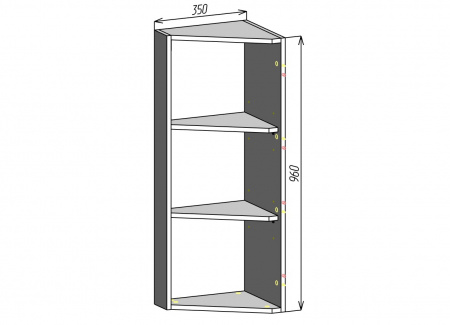 Кухонный корпус ВМСЛ350х960 (3уп)
