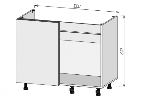 Кухонный корпус НМУМ1050Пх820мм (2уп)